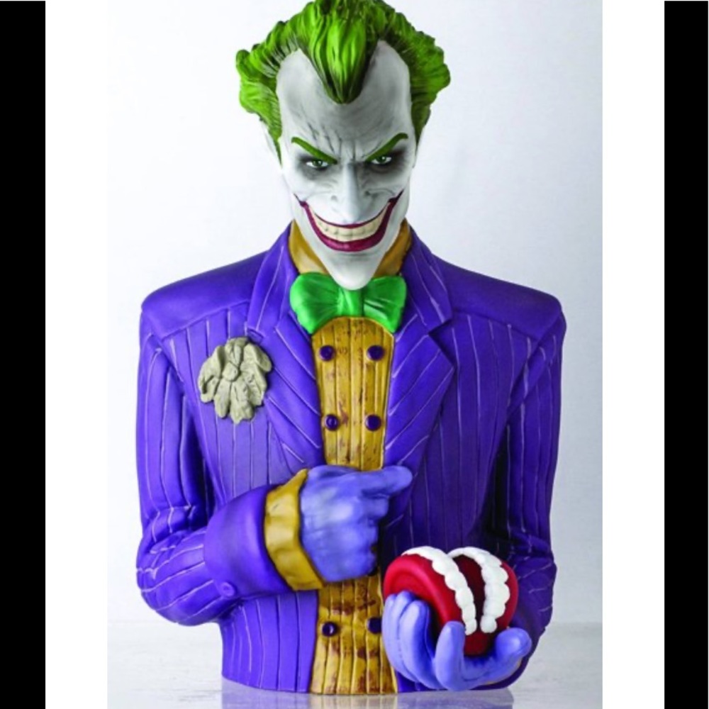 Joker bust bank DC comics display save your money
